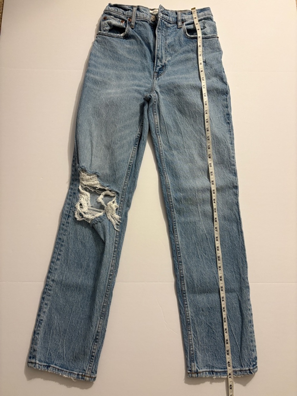 Abercrombie & Fitch Light Blue High-Rise Jeans